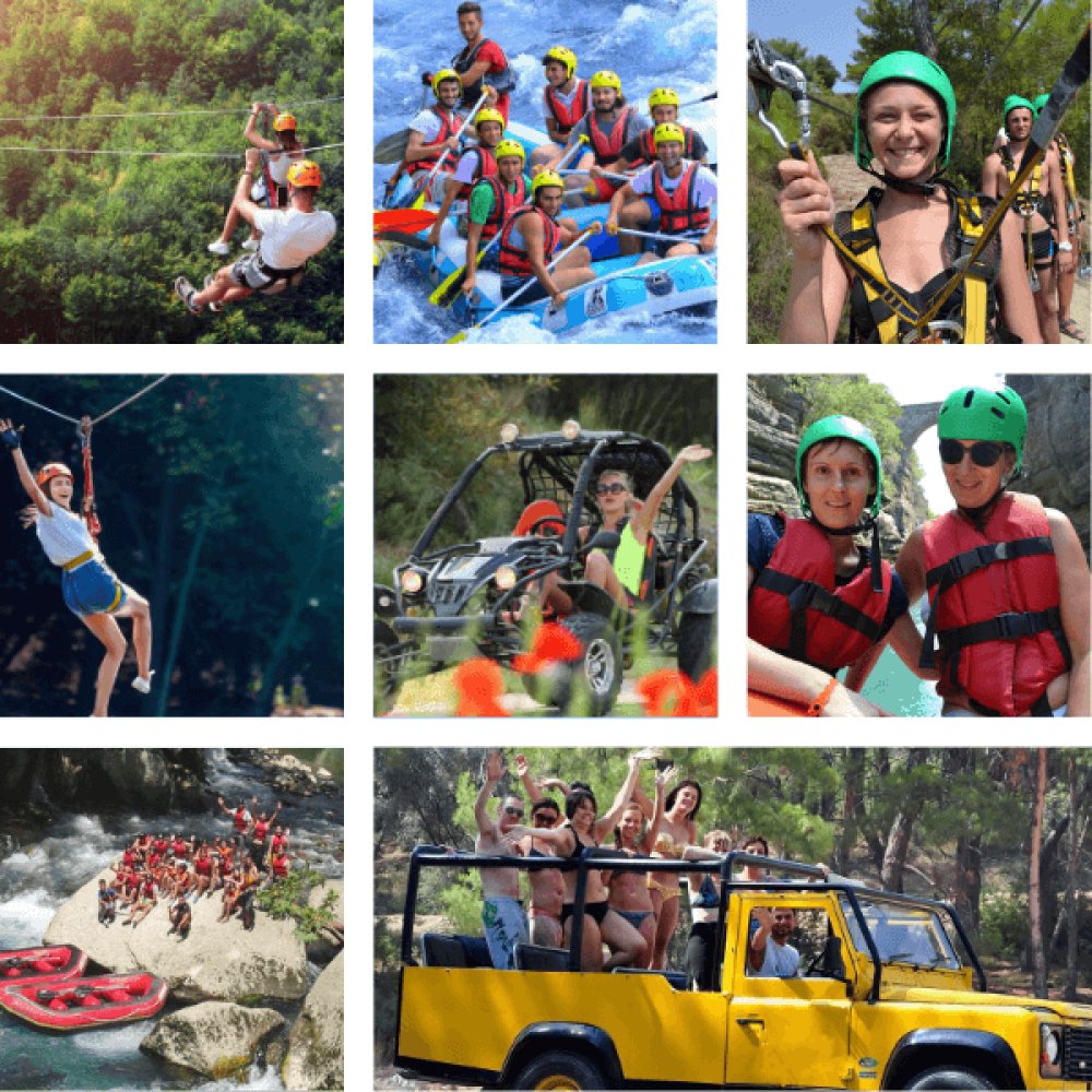 Combo Rafting Buggy (quad) Jeep Zipline