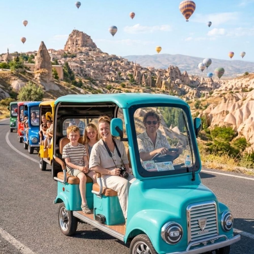 Kapadokya Gün Doğumu Nostaljik Elektrikli Araç Turu
