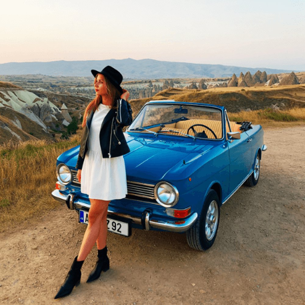 Teklif Alanı Klasik Araç Mavi | Kırmızı Gidiş Dönüş Hizmeti