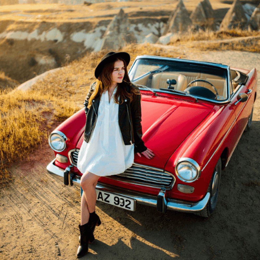 Teklif Alanı Klasik Araç Mavi | Kırmızı Gidiş Dönüş Hizmeti