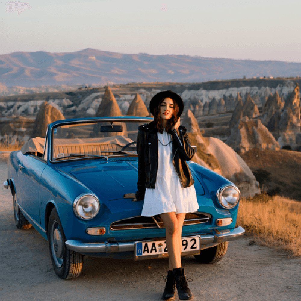 Teklif Alanı Klasik Araç Mavi | Kırmızı Gidiş Dönüş Hizmeti