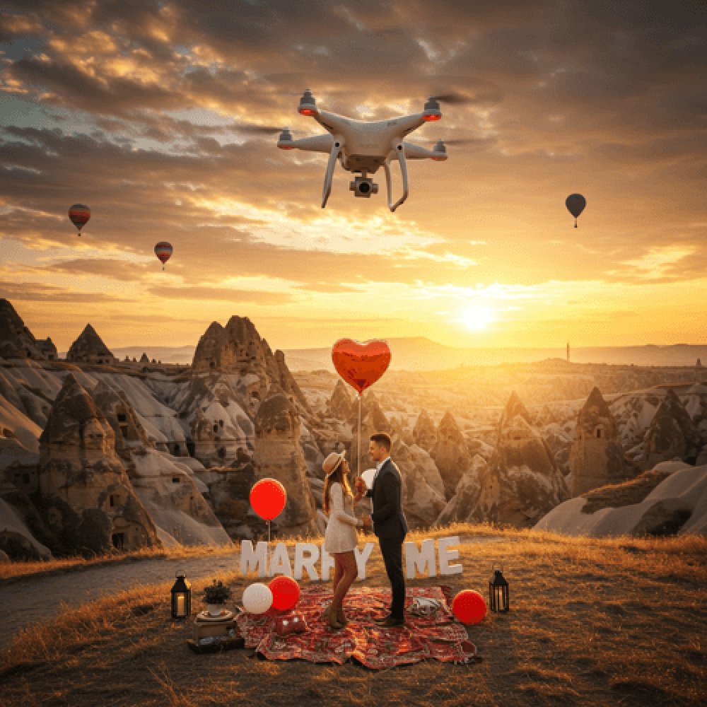Kapadokya Teklif Drone Çekimi