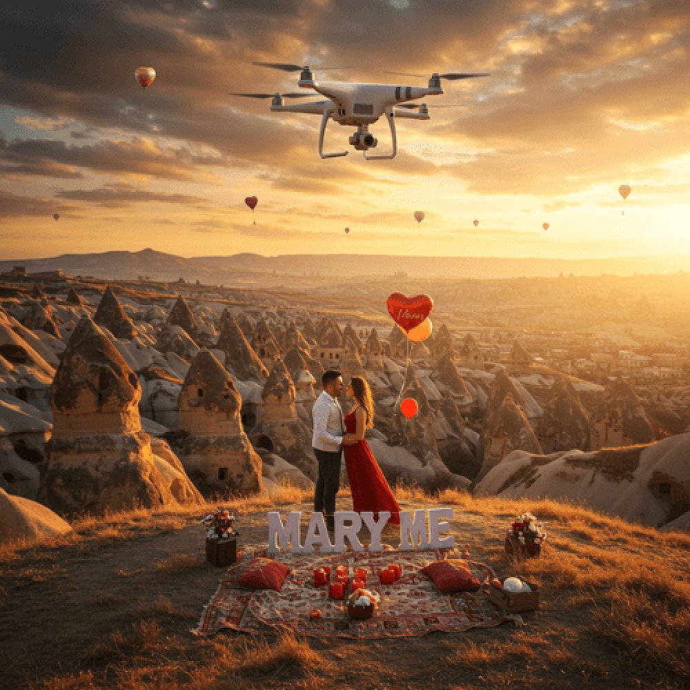Kapadokya Teklif Drone Çekimi
