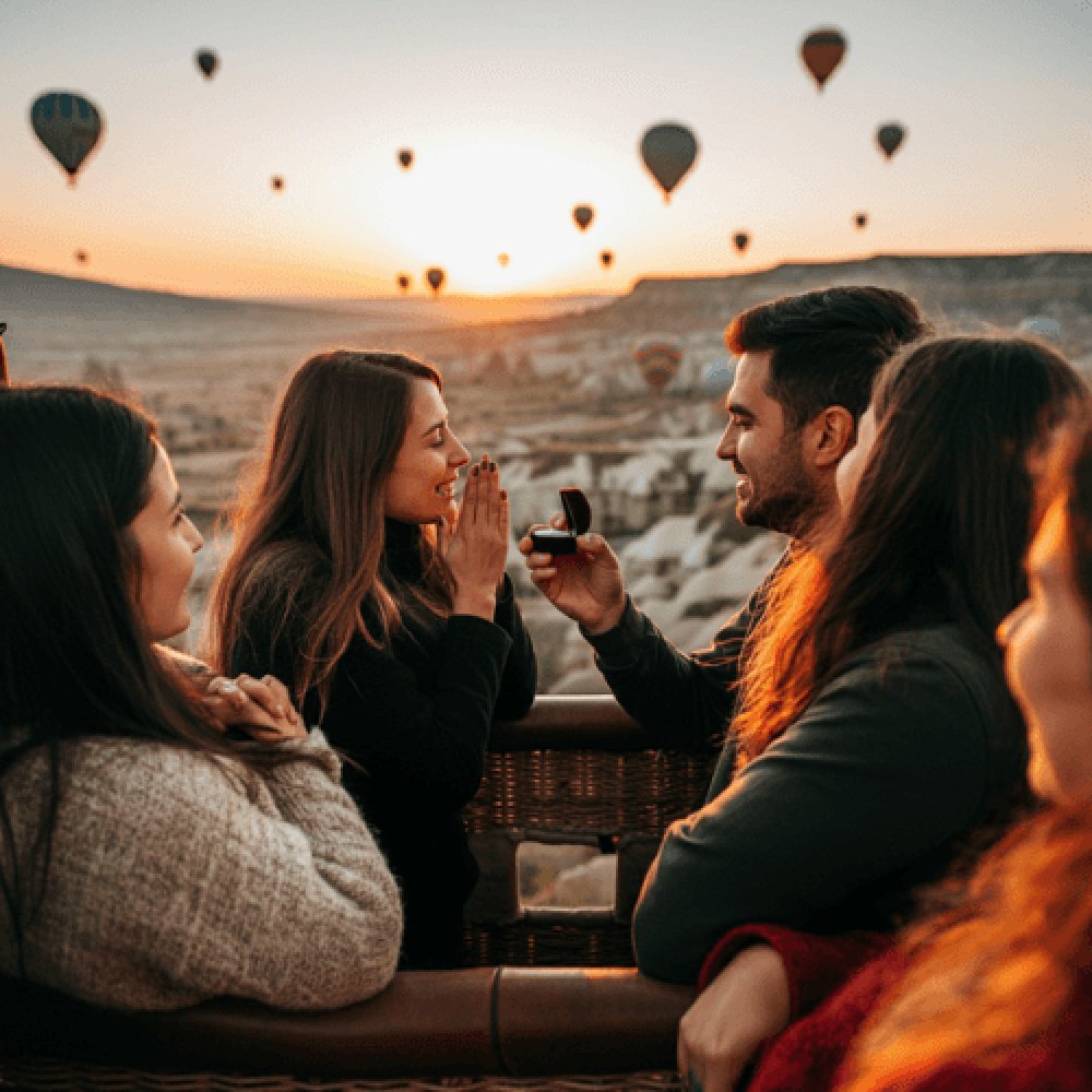 Uçan Balon Evlenme Teklifi