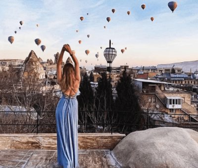 Cappadocia Hotels With Terrace Balloon View