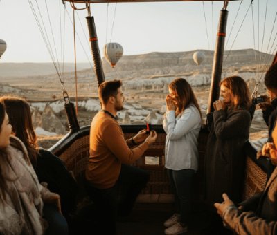 Kapadokya Balonda Evlilik Teklifi