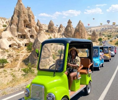 Kapadokya Gün Doğumu Nostaljik Elektrikli Araç Turu