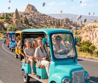 Kapadokya Gün Doğumu Nostaljik Elektrikli Araç Turu