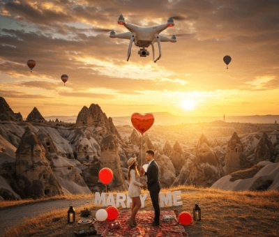 Kapadokya Teklif Drone Çekimi