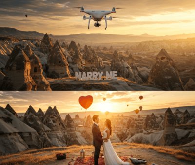 Kapadokya Teklif Drone Çekimi