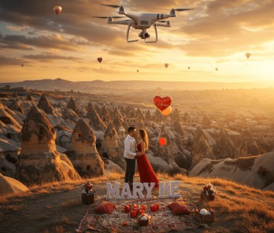 Kapadokya Teklif Drone Çekimi