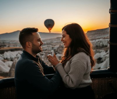 Uçan Balon Evlenme Teklifi