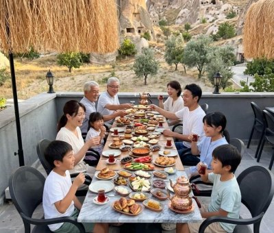 Ürgüp Kahvaltı Yerleri Zelve Açık Hava Müzesi Terası