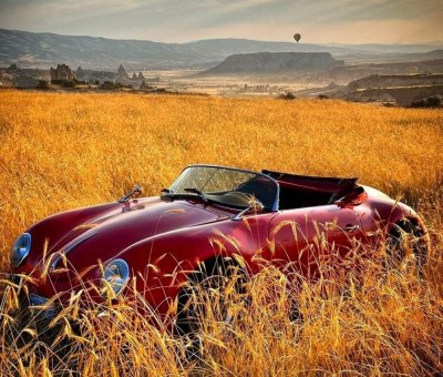 卡帕多奇亚红色保时捷摄影体验