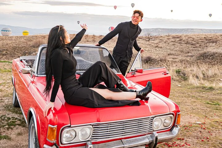Cappadocia Classic Car Sunset or sunrise