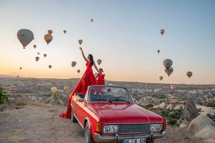Cappadocia Classic Car Sunset or sunrise