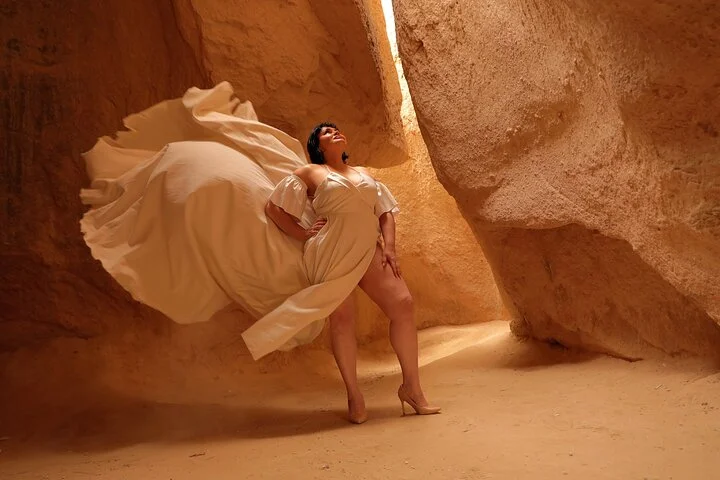 Cappadocia Photo shoot with a flying dress