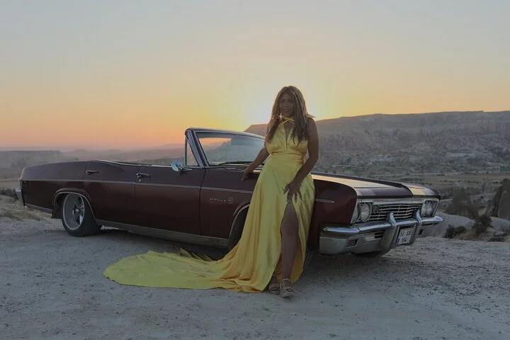 Cappadocia Photo shoot with a flying dress