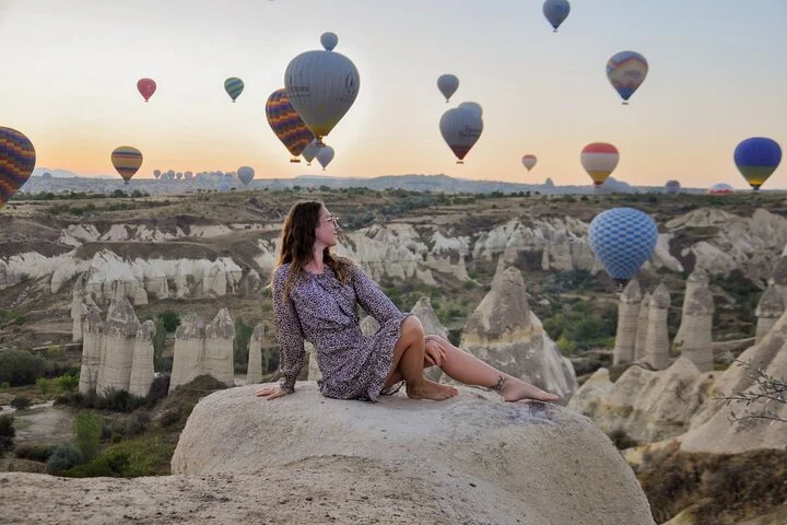 Cappadocia Sunrise Hot Air Balloon Watching Tour With Audio Guide
