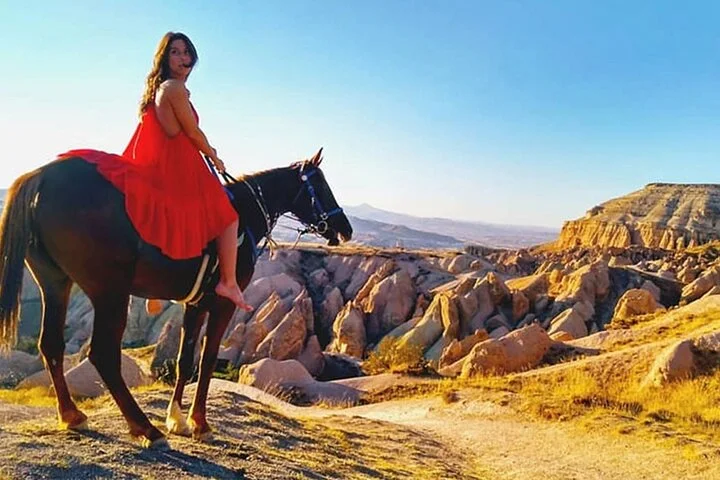 Horse Riding in Cappadocia in fairy chimeys