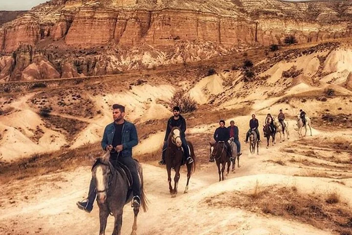 Horse Riding in Cappadocia in fairy chimeys
