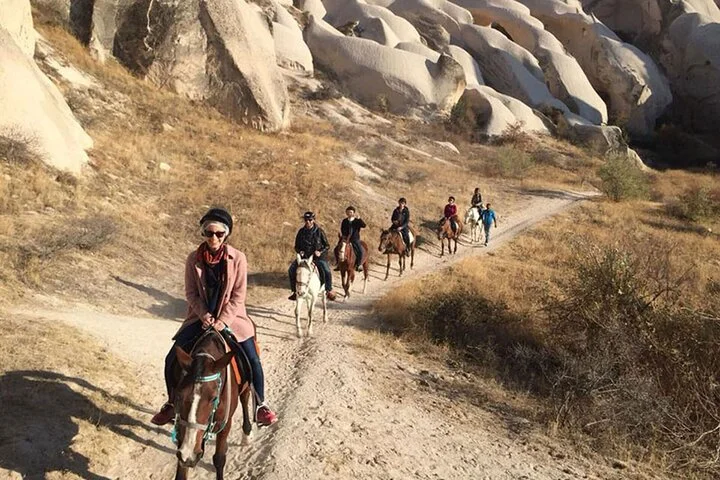 Horse Riding in Cappadocia through fairy chimeys