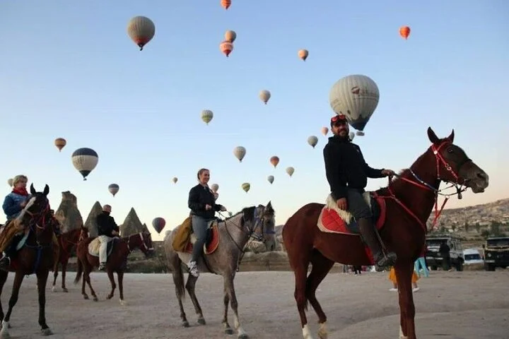 Horse Riding in Cappadocia through fairy chimeys