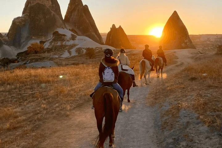 Horse Riding in Cappadocia through fairy chimeys