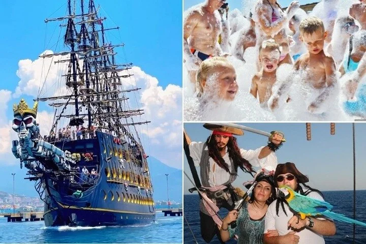 Kemer : Pirate Party Boat Trip w / Lunch & Soft Drinks & Transfer