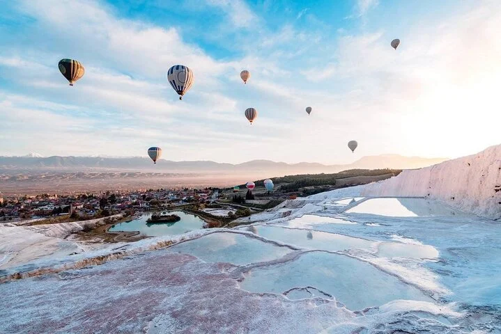 Pamukkale Hot Air Balloon Tour Over Travertines