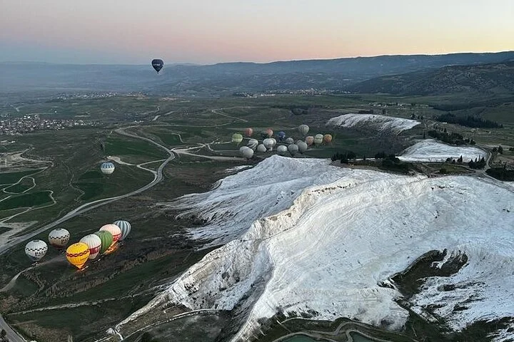 Pamukkale Hot Air Balloon Tour Over Travertines