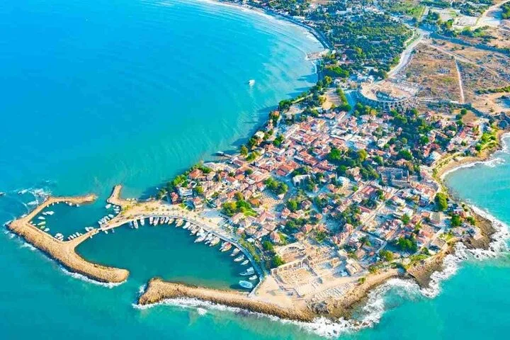Perge Aspendos Aquaduct Side with Waterfall