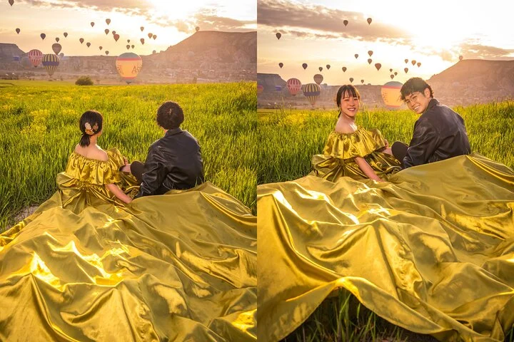 Photoshoot Experience in Cappadocia with Flying Dress