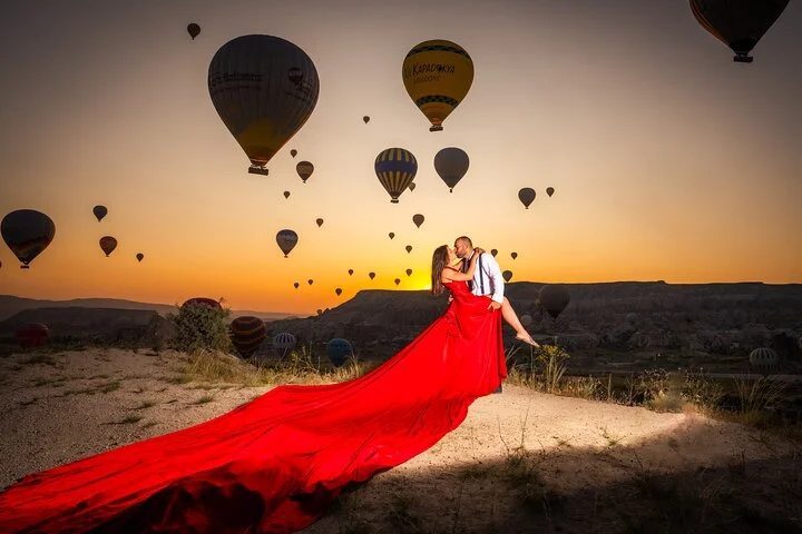 Photoshoot Experience in Cappadocia with Flying Dress