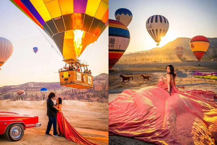 Photoshoot Experience in Cappadocia with Flying Dress