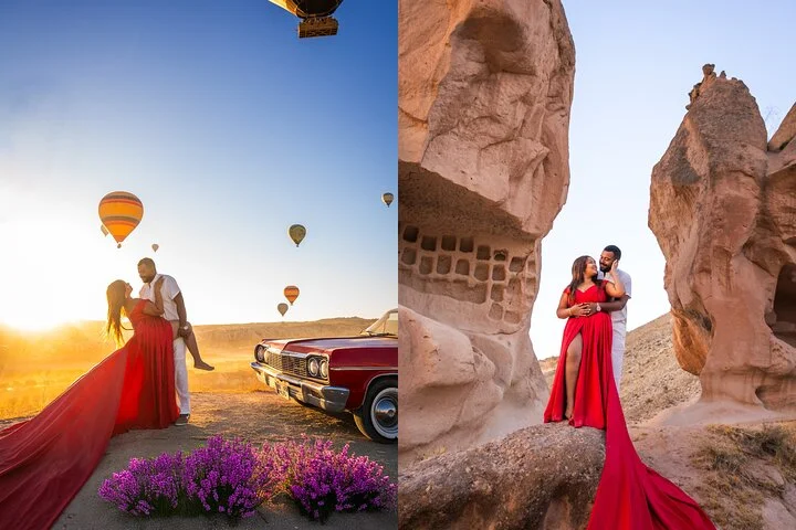 Photoshoot Experience in Cappadocia with Flying Dress
