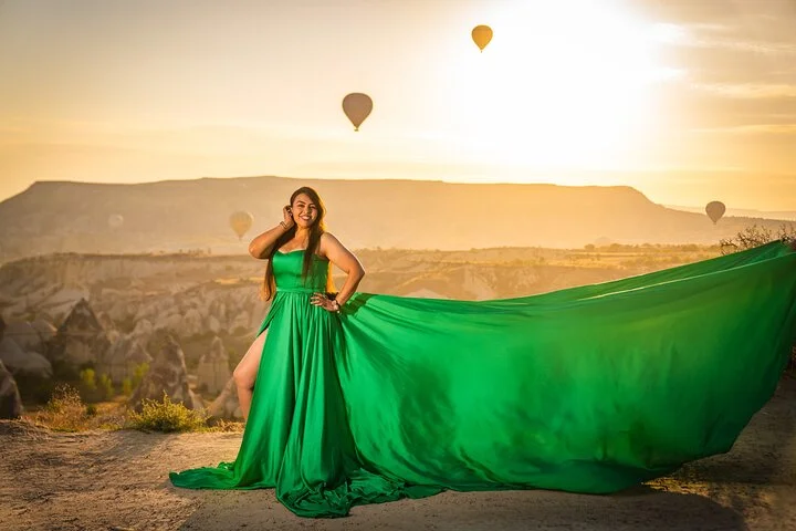 Photoshoot Experience in Cappadocia with Flying Dress