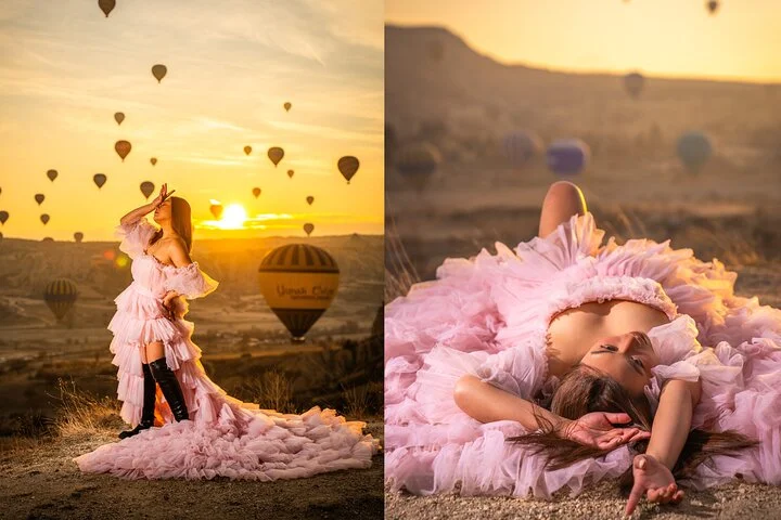 Photoshoot Experience in Cappadocia with Flying Dress