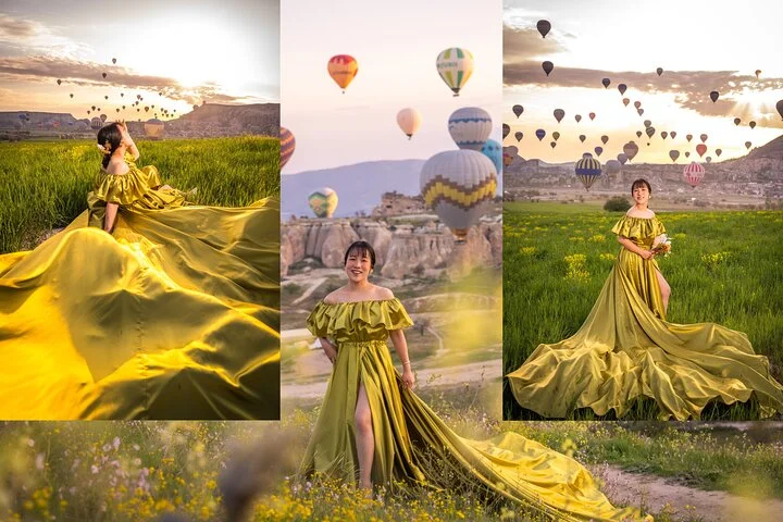 Photoshoot Experience in Cappadocia with Flying Dress
