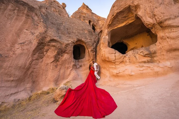 Photoshoot Experience in Cappadocia with Flying Dress
