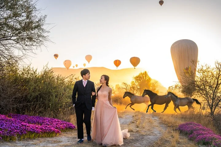 Photoshoot Experience in Cappadocia with Flying Dress