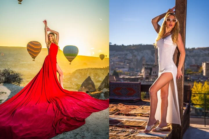 Photoshoot Experience in Cappadocia with Flying Dress