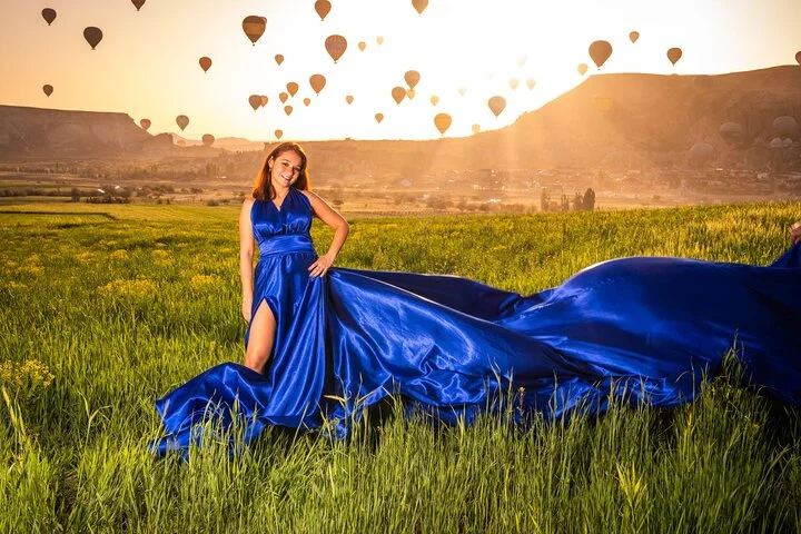 Photoshoot Experience in Cappadocia with Flying Dress
