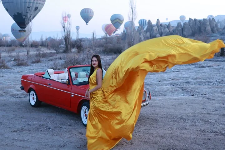 Sunrise Cappadocia Car Tour with Hot Air Balloon Views