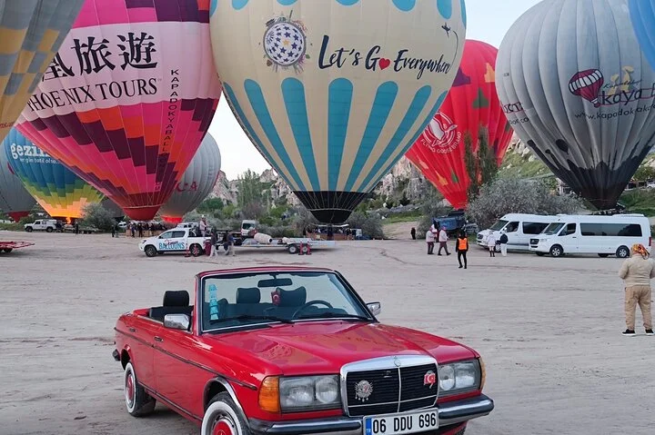 Sunrise Cappadocia Car Tour with Hot Air Balloon Views
