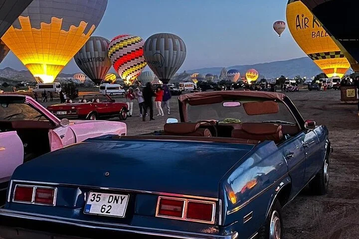 Sunrise Cappadocia Car Tour with Hot Air Balloon Views