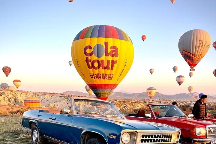 Sunrise Cappadocia Car Tour with Hot Air Balloon Views