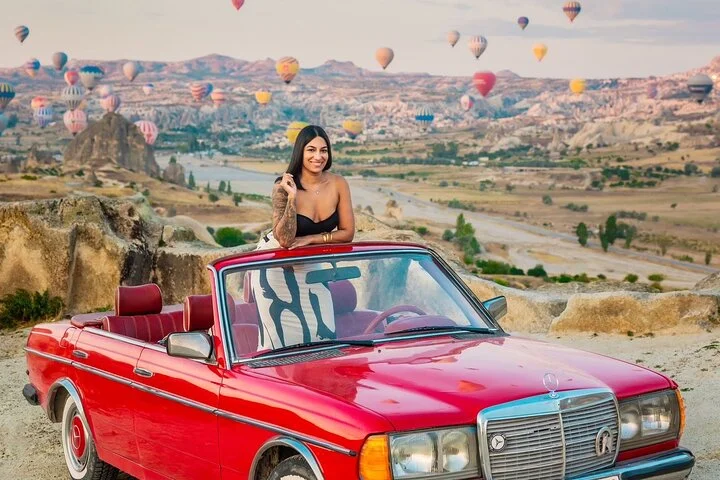 Sunrise Cappadocia Car Tour with Hot Air Balloon Views