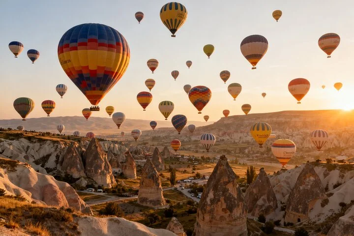 Unrise Cappadocia Hot Air Balloon First Flight-Hotel Transfer