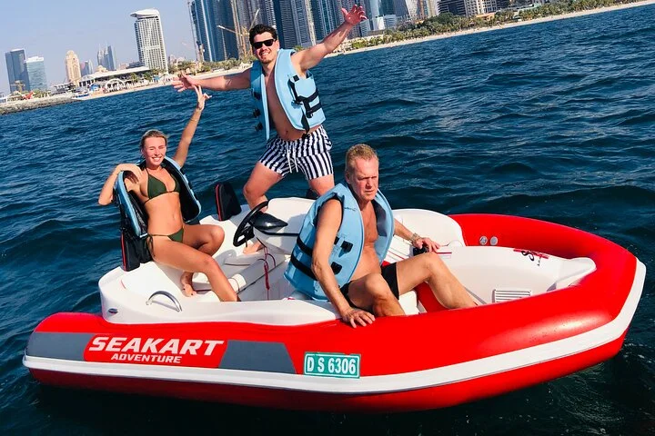 120 MINUTES Dubai Private Self-Drive SeaKart Jet Ski Boat Tour